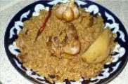 Плов ферганский с чесноком