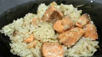 Плов с форелью