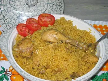 Острый плов с курицей