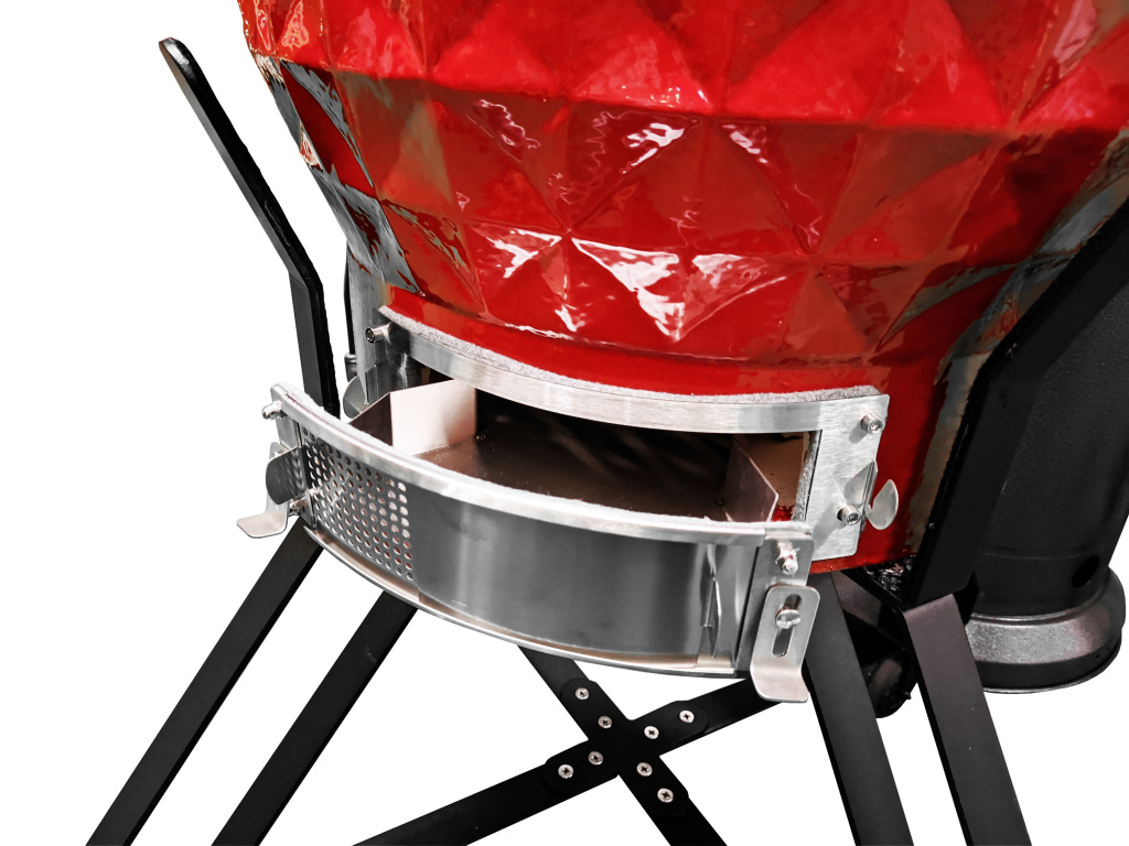 Керамический гриль Start grill PRO, красный, 24" (61 см) (Фото №5)