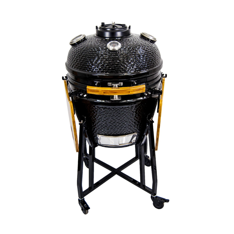 Керамический гриль Start grill, черный, 22" с окошком (57 см) (Фото №2)