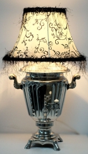 Самовар-светильник с абажуром, форма Рюмка - фото 