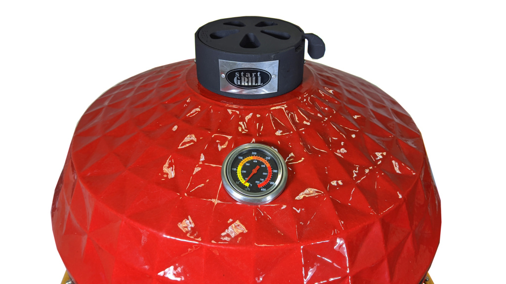 Керамический гриль Start grill PRO, красный, 24" (61 см) (Фото №9)