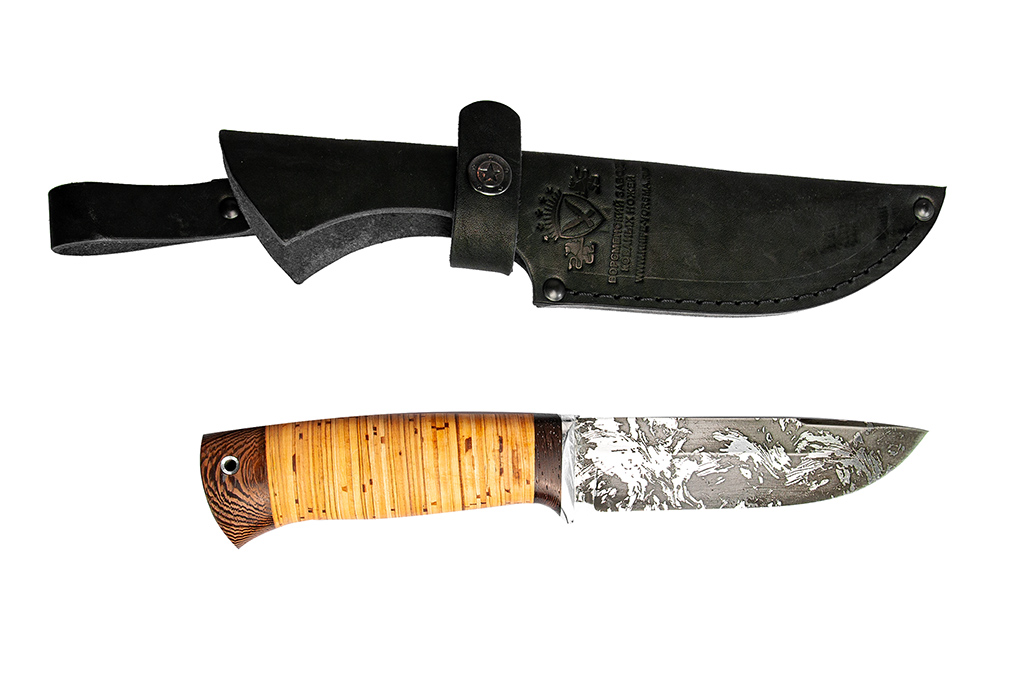 Нож Анчар, сталь D2, рукоять береста, (Ворсма) (Фото №1)