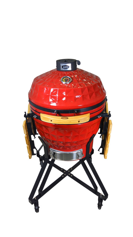Керамический гриль Start grill PRO, красный, 24" (61 см) - фото 