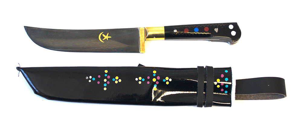 Уйгурский нож оргстекло чирчик Длина рукоятки 23 см (Фото №1)